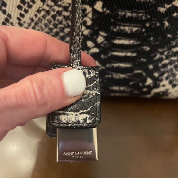 Vintage Python St Laurent Sac Du Jour - Picture 7 of 7